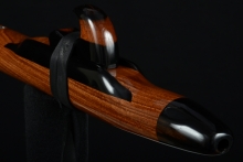 Brown Ebony Native American Flute, Minor, Mid F#-4, #F52H